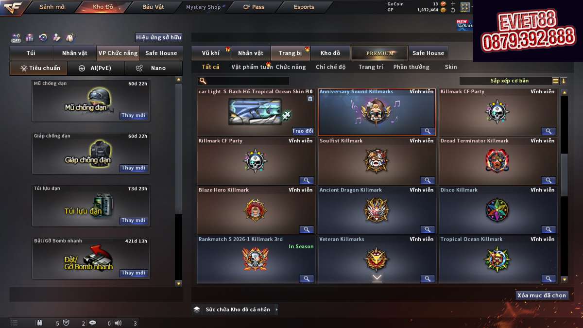 shop acc cf uy tin gia re